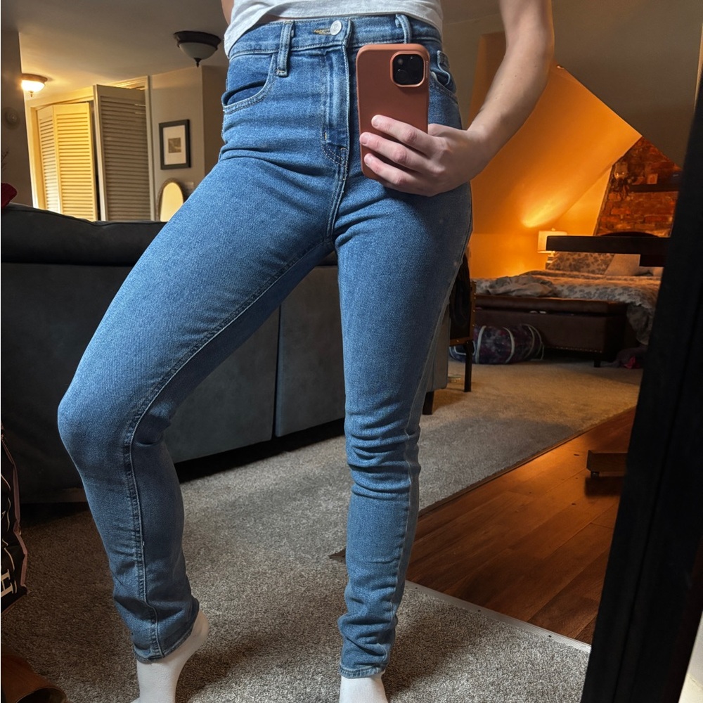 BDG Light Blue High-Rise Skinny Jeans